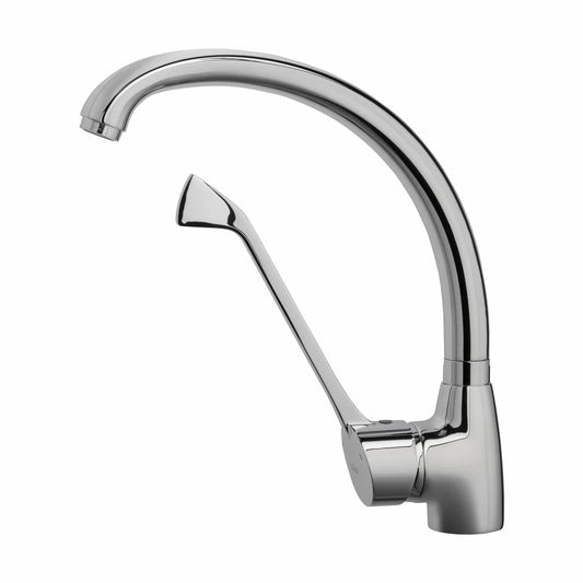 Grifo de fregadero extra alto Stillo Capri-N con palanca médica en acabado cromo