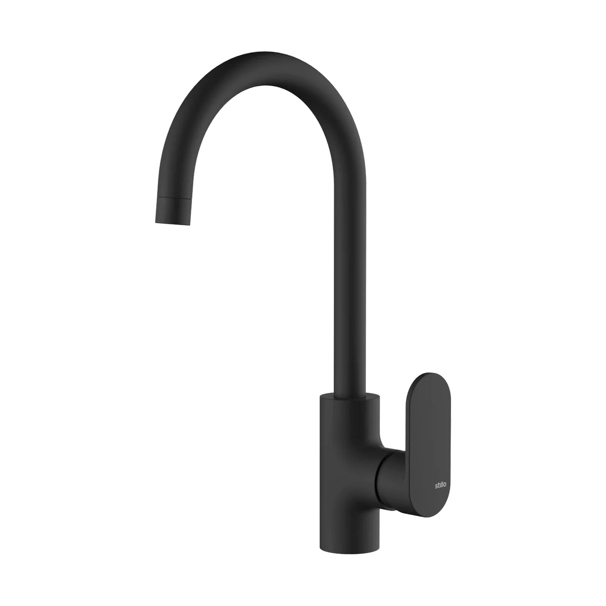 Grifería de fregadero Stillo Aura Evo extra alta monomando 1 jet negro