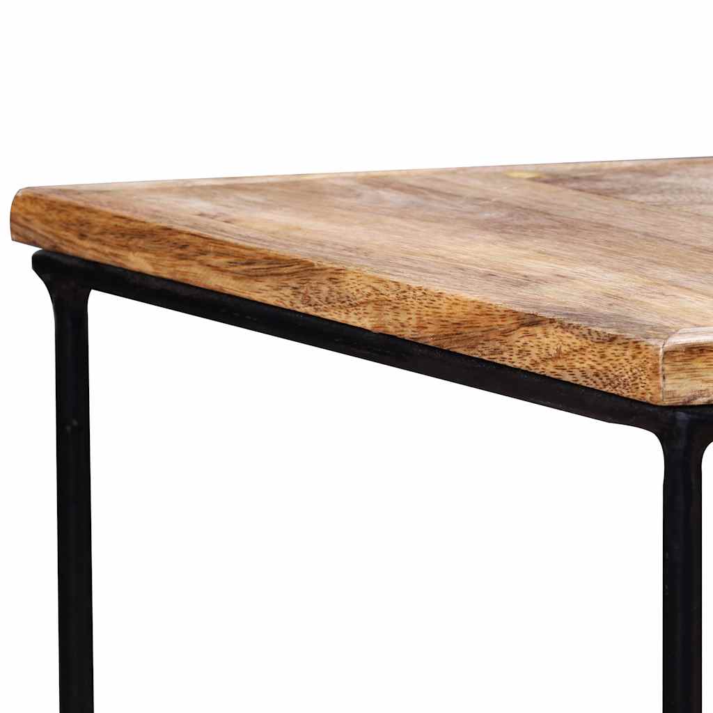 Mesa De Centro De Madera Maciza De Mango 56X48X40 Cm