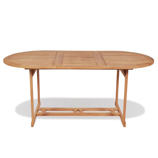 Mesa De Jardín De Madera De Teca Maciza
