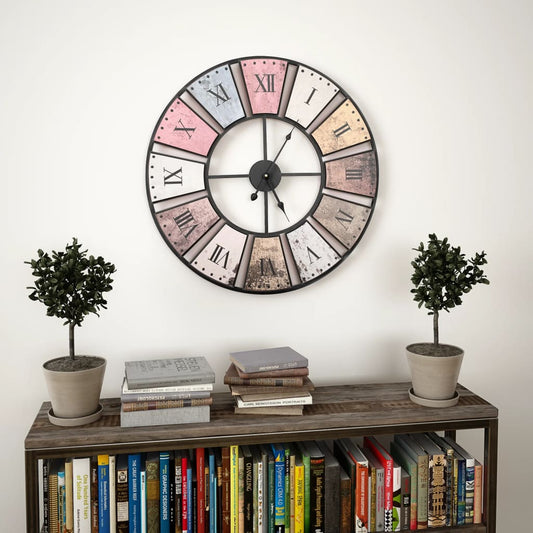 Reloj De Pared Vintage Movimiento Cuarzo 60 Cm Xxl
