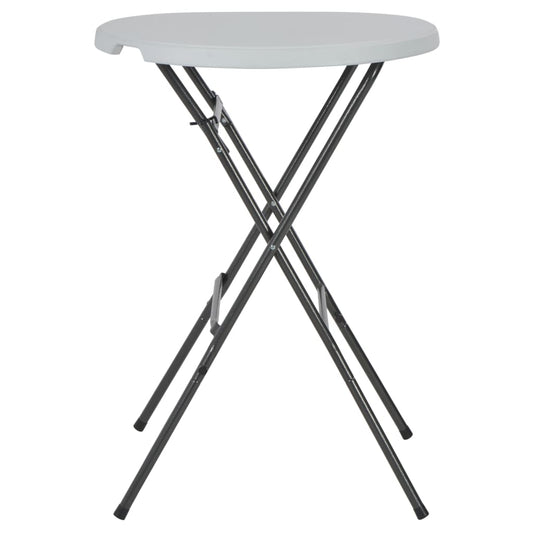 Mesa De Jardín Plegable Hdpe Blanca 80X110 Cm