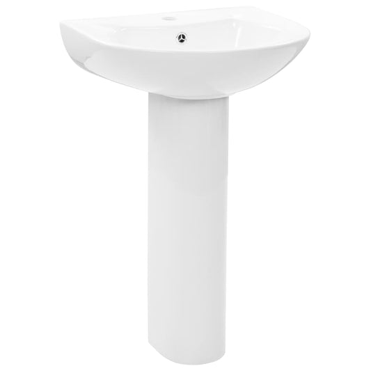 Lavabo De Pie De Cerámica Blanco 520X440X190 Mm