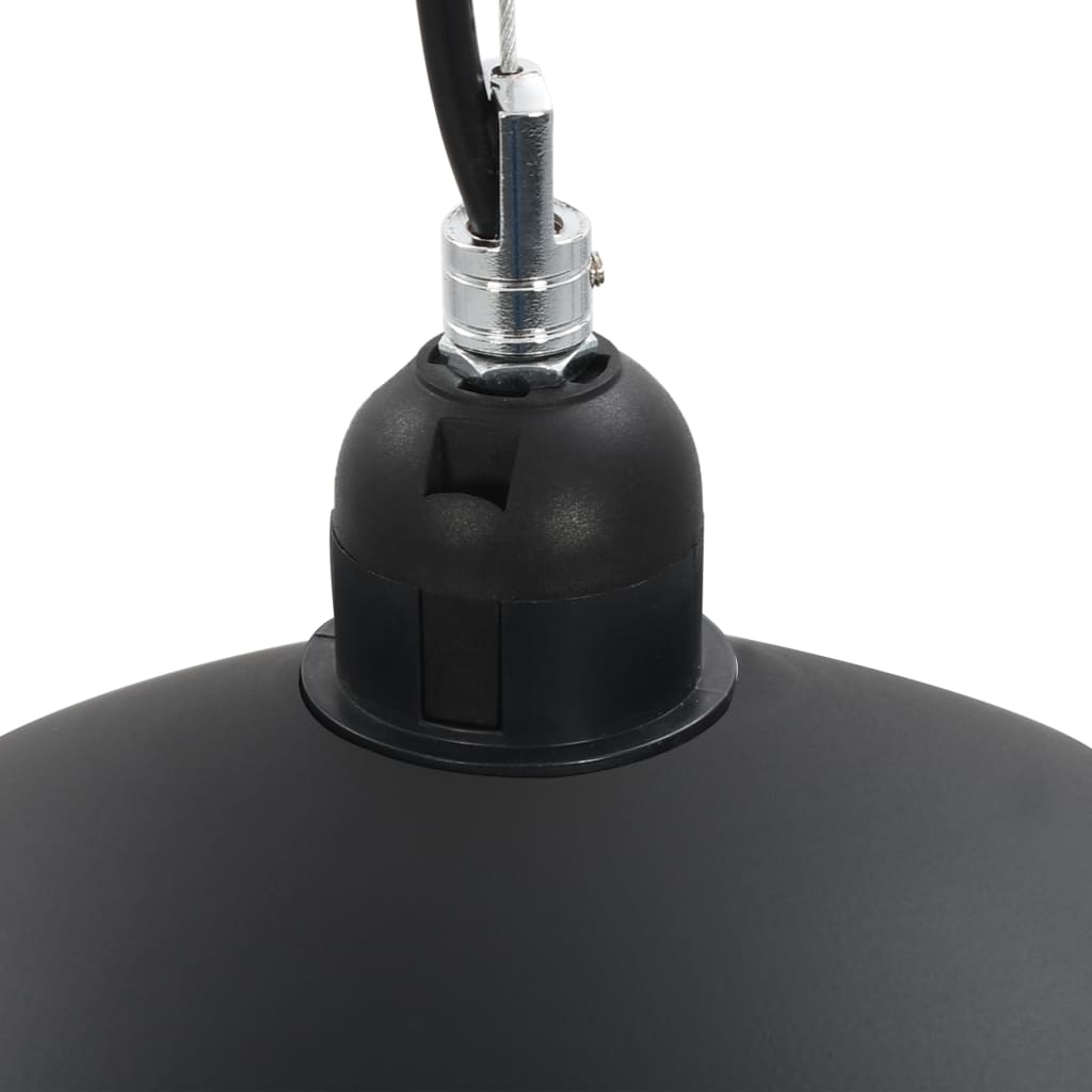 Lámparas De Techo 2 Uds Semiesféricas Negro Y Dorado E27
