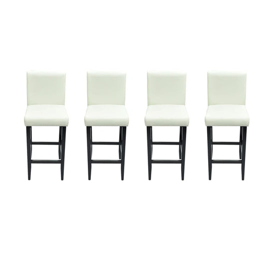 Taburetes De Cocina 4 Unidades Cuero Artificial
