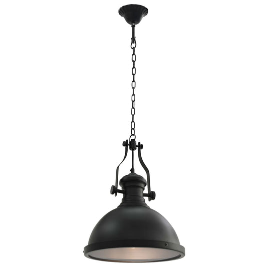 Lámpara De Techo Redonda Negra E27