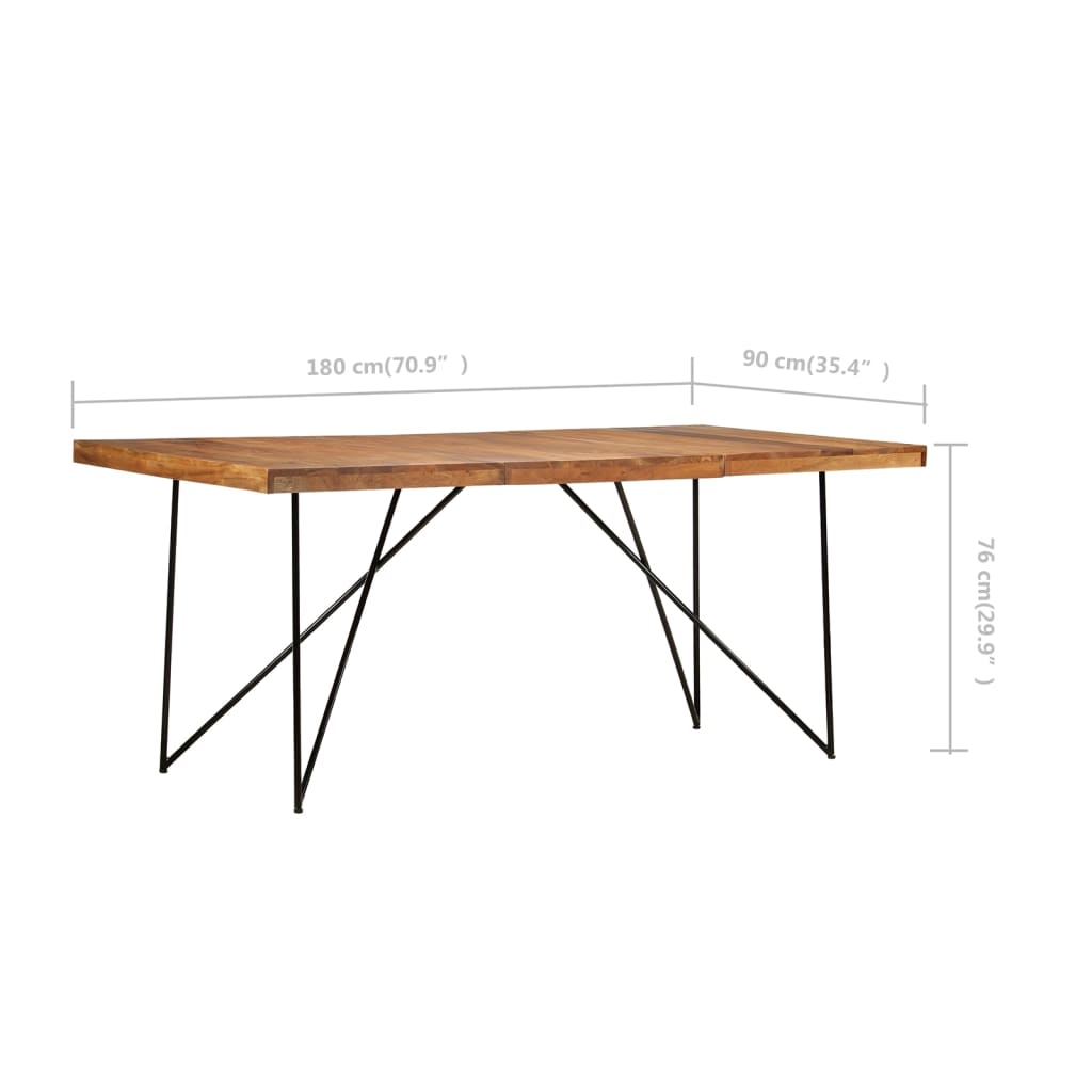 Mesa De Comedor De 180X90X76 Cm
