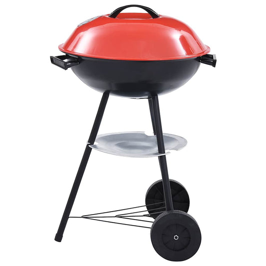 Barbacoa De Carbón Portátil Con Ruedas Xxl 44 Cm