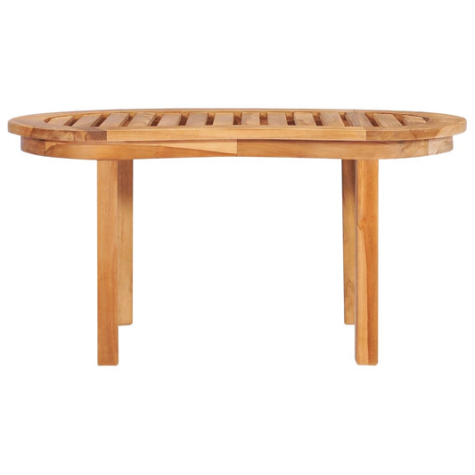 Mesa De Centro De Madera Maciza De Teca 90X50X45 Cm