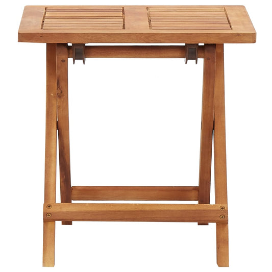 Mesa De Centro Plegable De Jardín Madera De Acacia 40X40X40 Cm