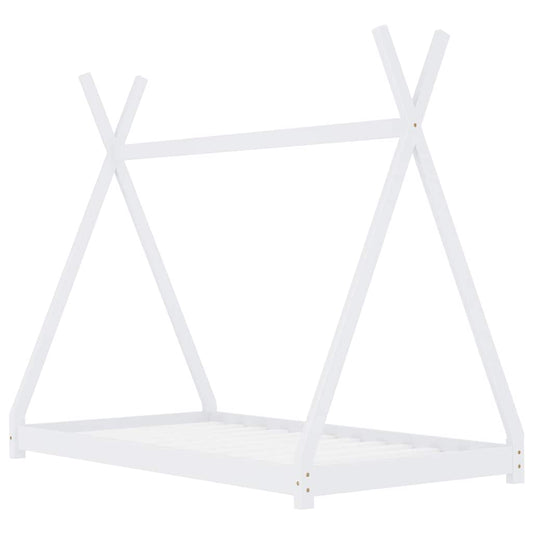 Estructura De Cama Infantil Madera Maciza Pino Blanca