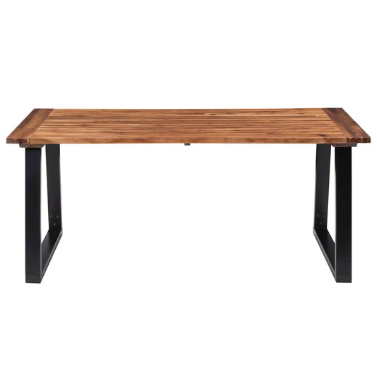 Mesa De Comedor Madera Maciza De Acacia 180X90 Cm