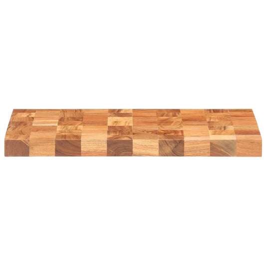 Tabla De Cortar De Madera Maciza De Acacia 50X34X3,8 Cm