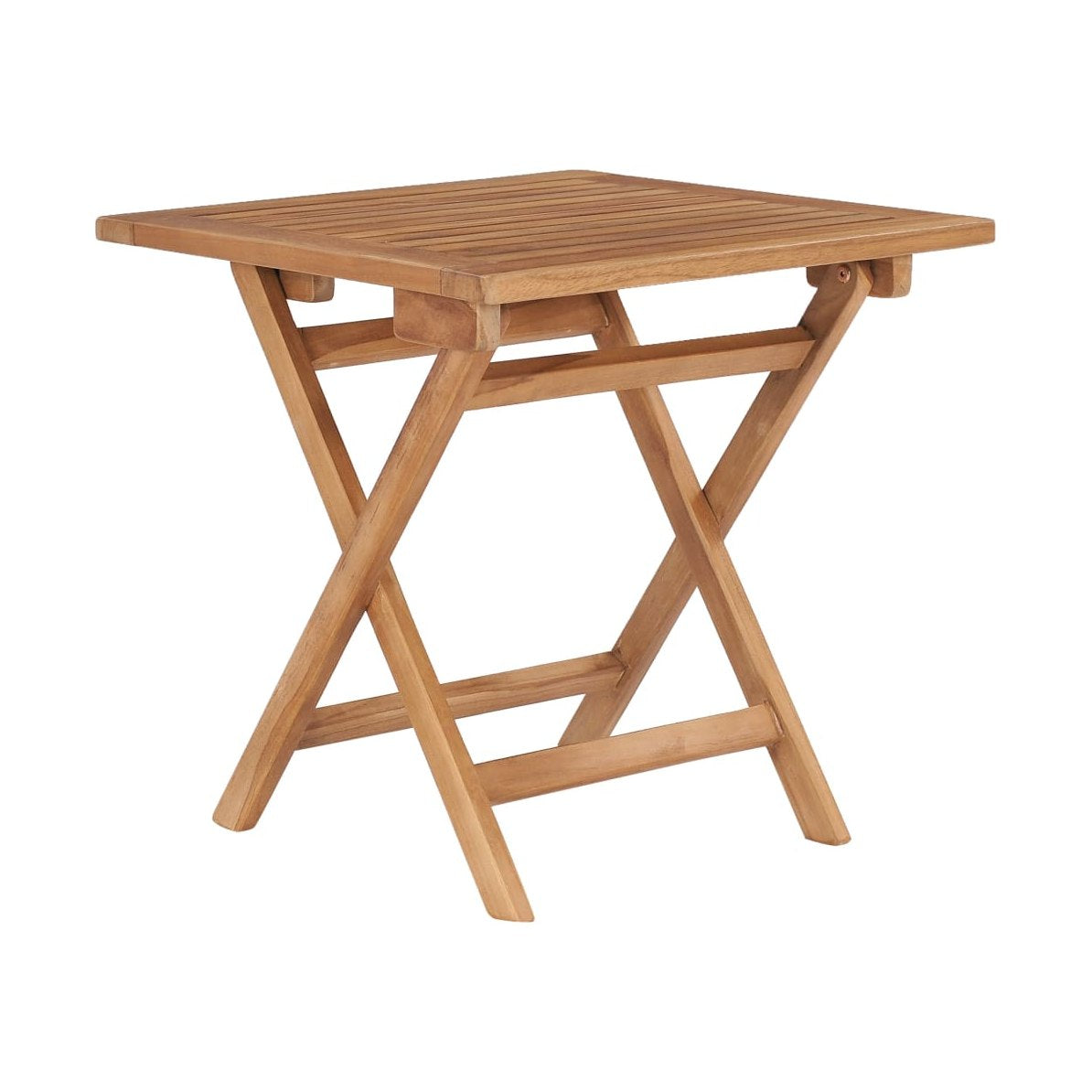 Mesa De Jardín Plegable Madera Maciza De Teca 45X45X45 Cm