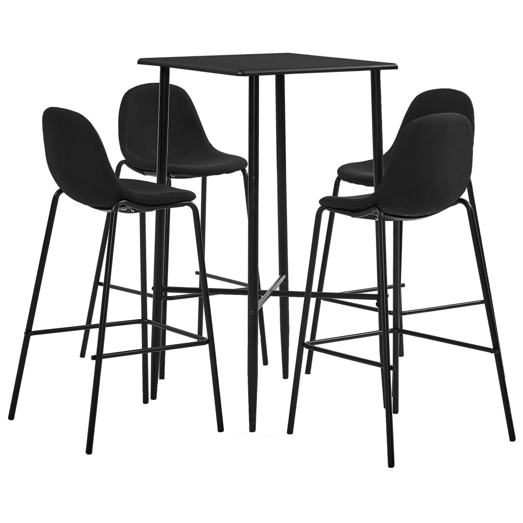 Juego De Mesa Alta Y Taburetes 3 Piezas Tela