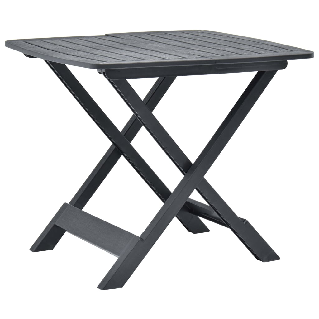 Mesa De Jardín Plegable De Plástico 79X72X70 Cm