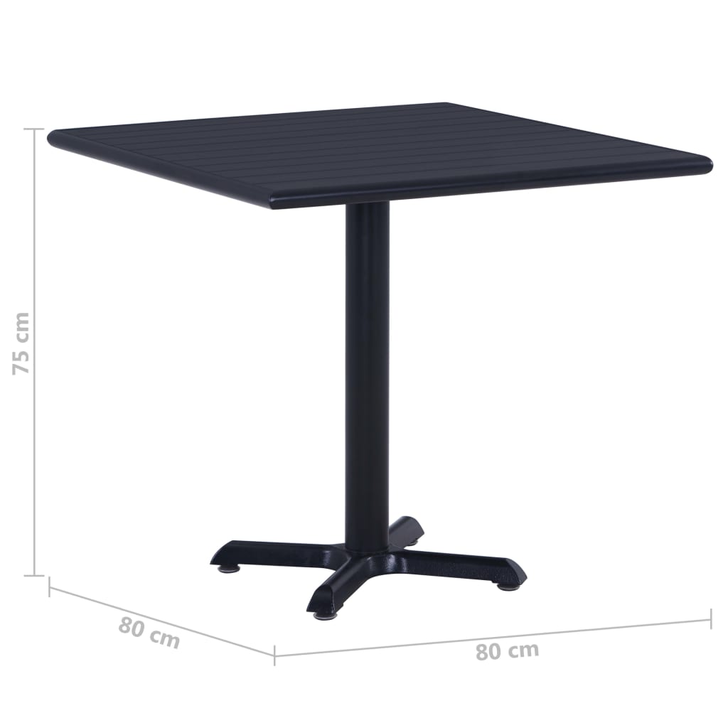 Mesa De Jardín Negra