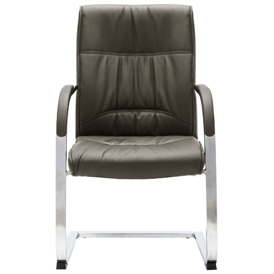 Silla De Oficina Voladiza De Cuero Sintético