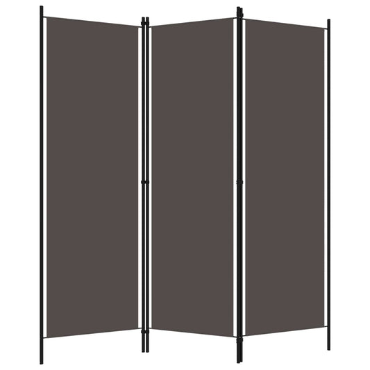 Biombo Divisor De 3 Paneles Gris 150X180 Cm