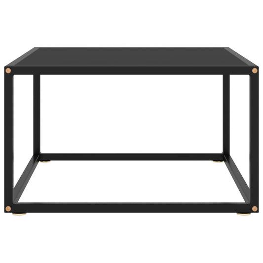 Mesa De Centro Negra Con Vidrio