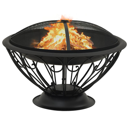 Brasero Con Atizador Acero Xxl 75 Cm