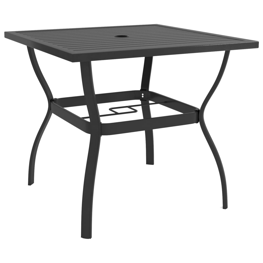 Mesa De Jardín De Acero 81,5X81,5X72 Cm