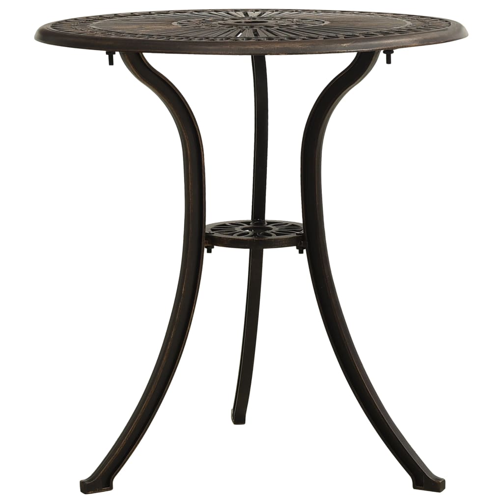 Mesa De Jardín Aluminio Fundido 62X62X65 Cm