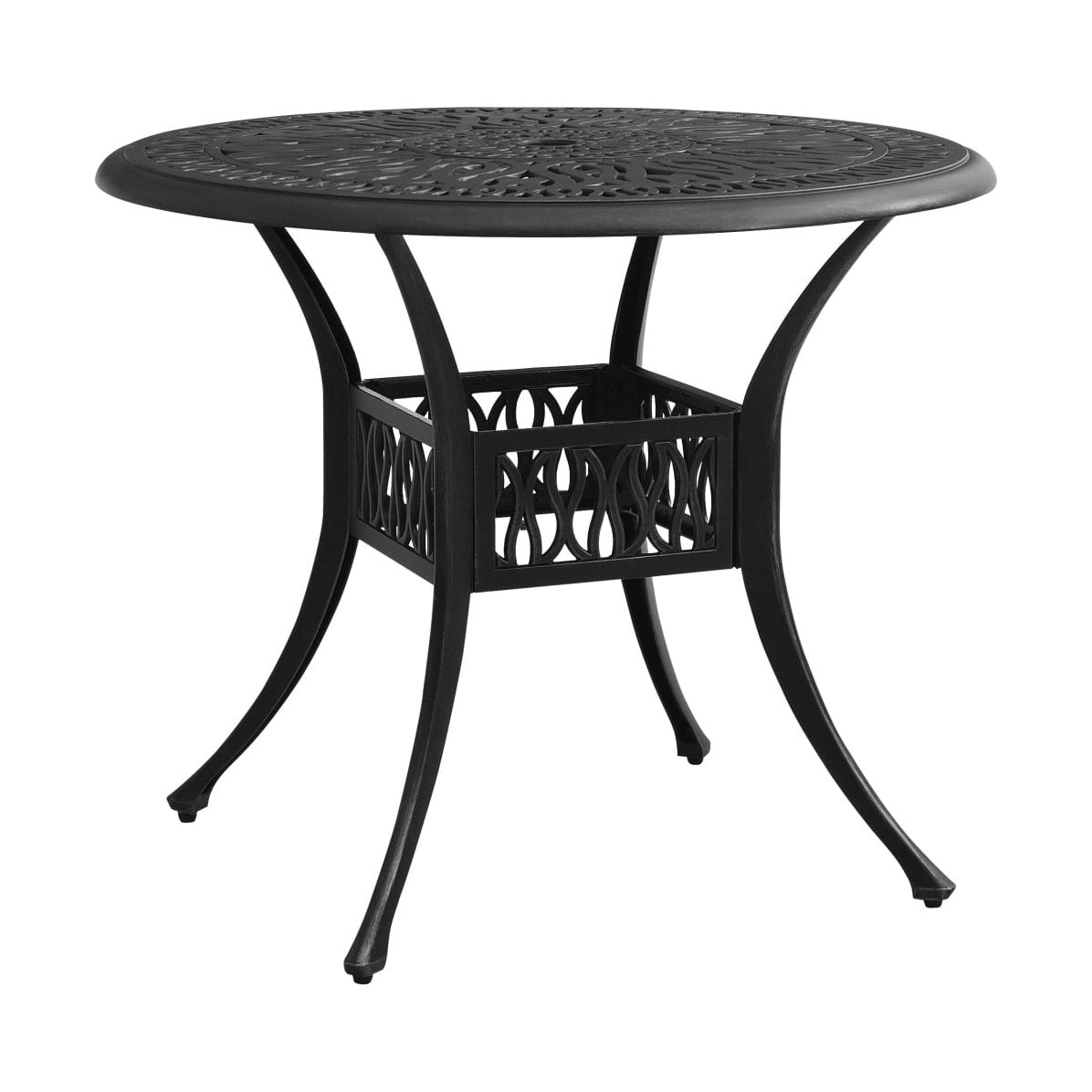 Mesa De Jardín Aluminio Fundido Blanca