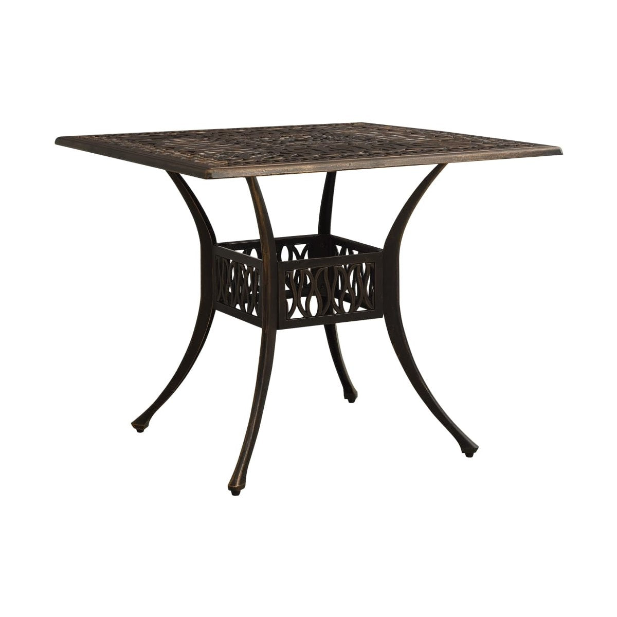 Mesa De Jardín Aluminio Fundido 90X90X73 Cm