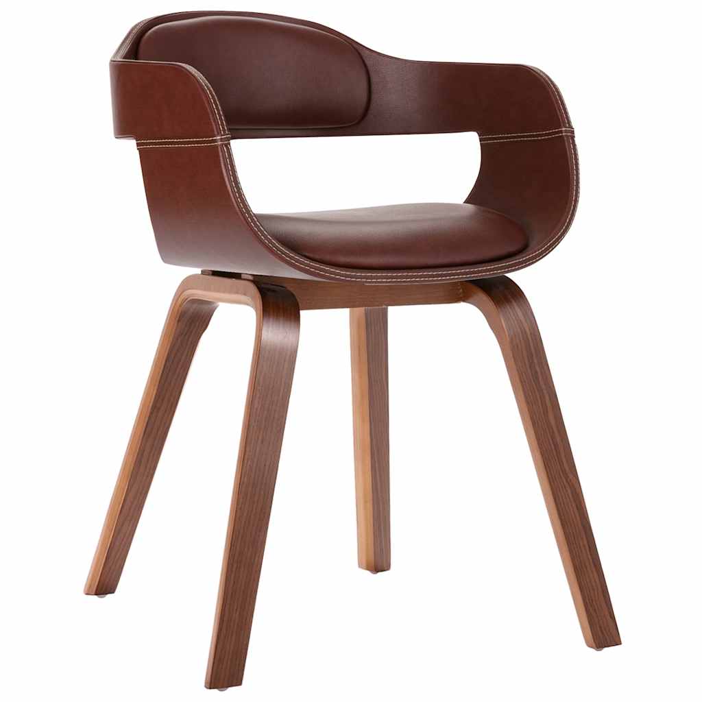Silla De Comedor De Madera Curvada Y Tela Gris