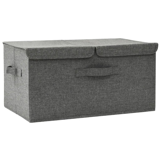 Caja De Almacenaje Tela Gris