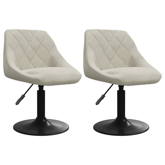 Sillas De Comedor Giratorias 2 Uds Terciopelo