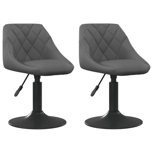 Sillas De Comedor Giratorias 2 Unidades Terciopelo