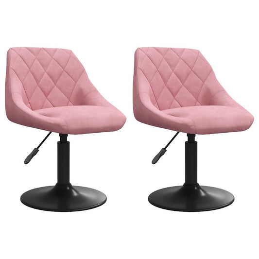 Sillas De Comedor Giratorias 2 Unidades Terciopelo