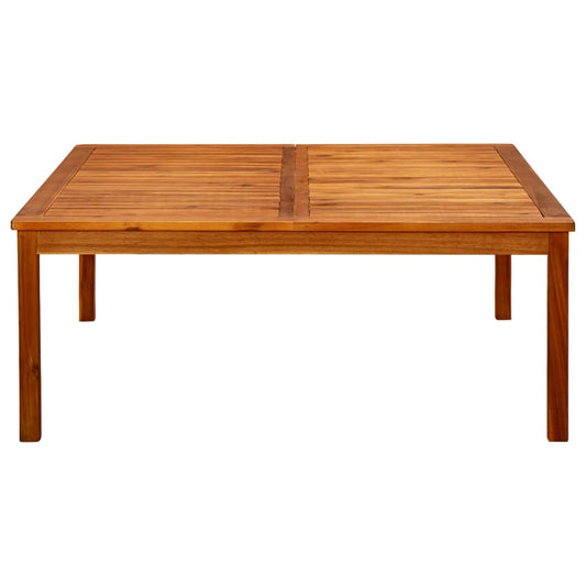 Mesa De Centro De Jardín Madera Maciza De Acacia