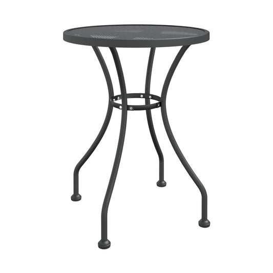 Mesa De Jardín Malla Metálica Expandida Antracita Ø60X72 Cm