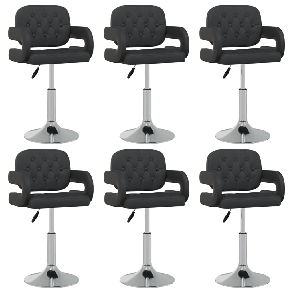 Sillas De Comedor Giratorias 4 Unidades Cuero Sintético