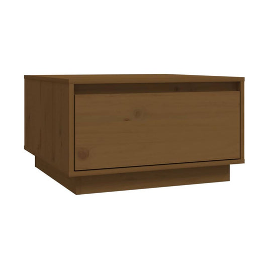Mesa De Centro Madera Maciza De Pino 55X56X32 Cm