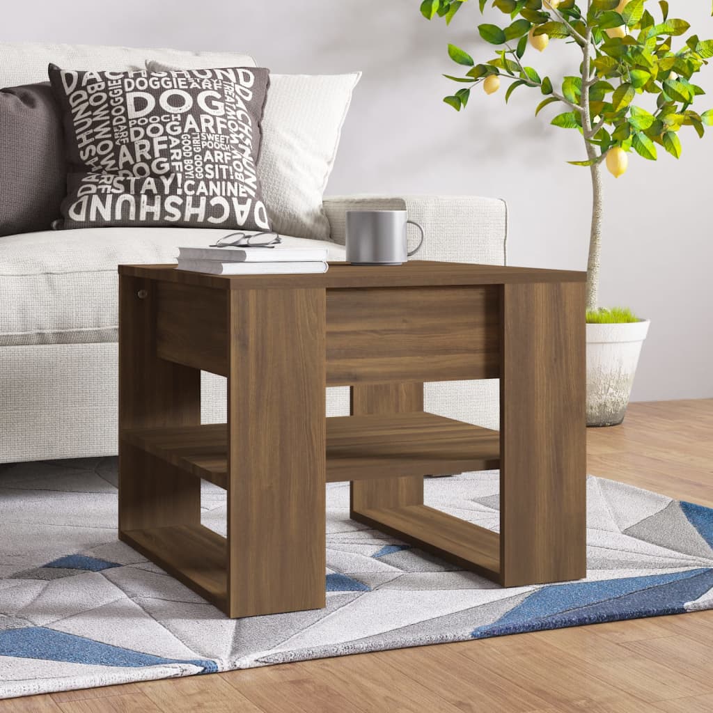 Mesa De Centro Madera De Ingeniería 55,5X55X45 Cm