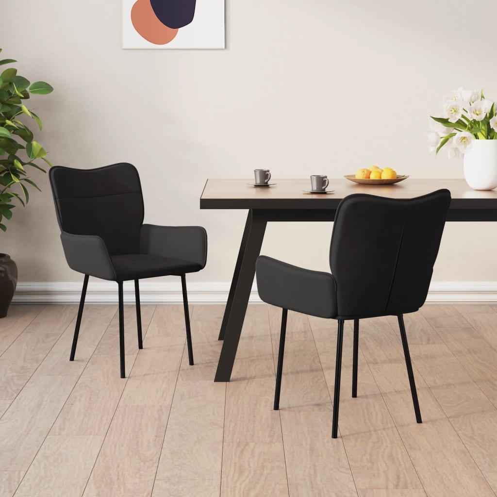 Sillas De Comedor 2 Unidades Terciopelo