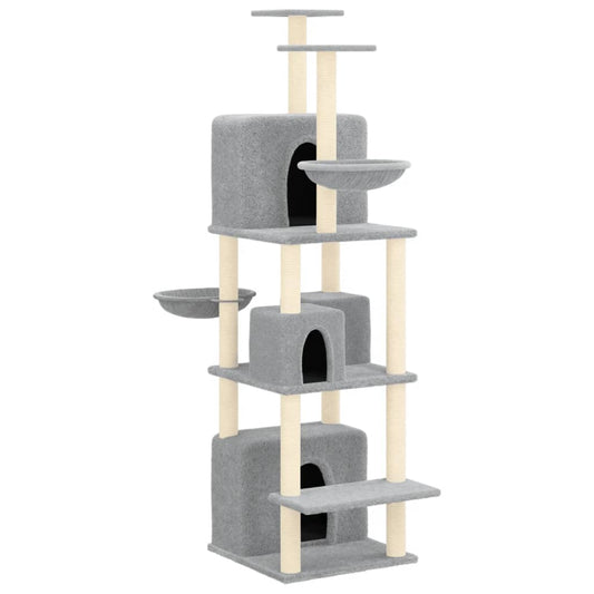 Rascador Para Gatos Con Postes De Sisal 180 Cm