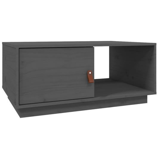 Mesa De Centro De Madera Maciza De Pino 80X50X35,5 Cm