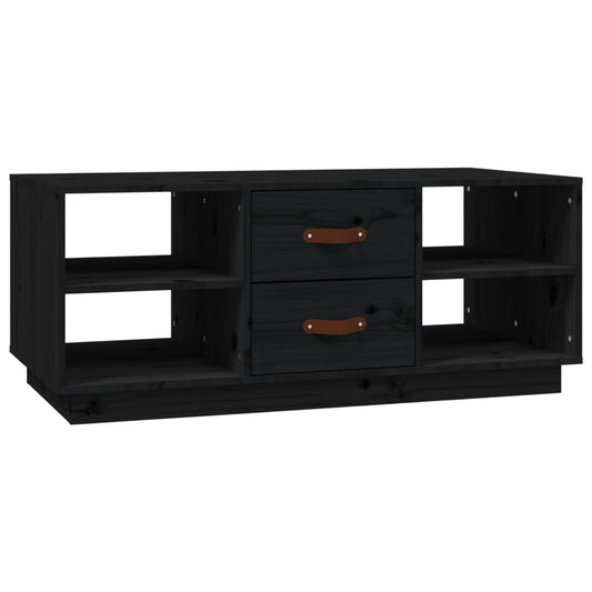 Mesa De Centro De Madera Maciza De Pino 100X50X41 Cm