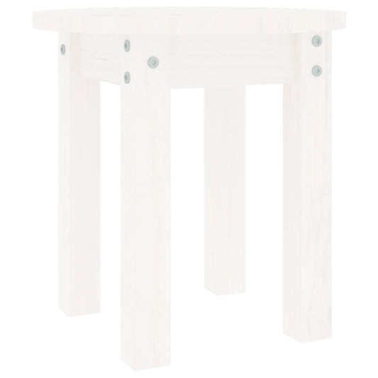 Mesa De Centro De Madera Maciza De Pino Ø35X35 Cm