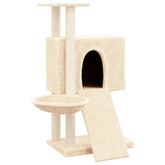 Rascador Para Gatos Con Postes De Sisal 96 Cm