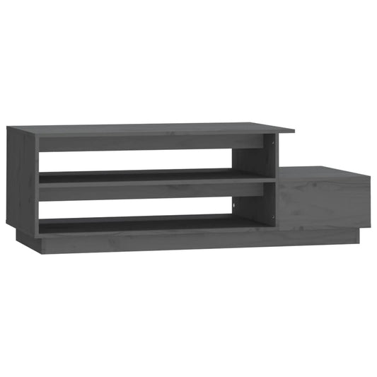 Mesa De Centro Madera Maciza De Pino 120X50X40,5 Cm