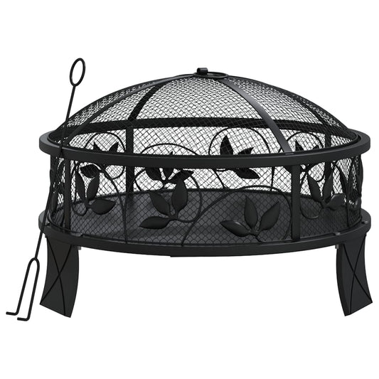 Brasero Con Atizador Acero Xxl 50 Cm