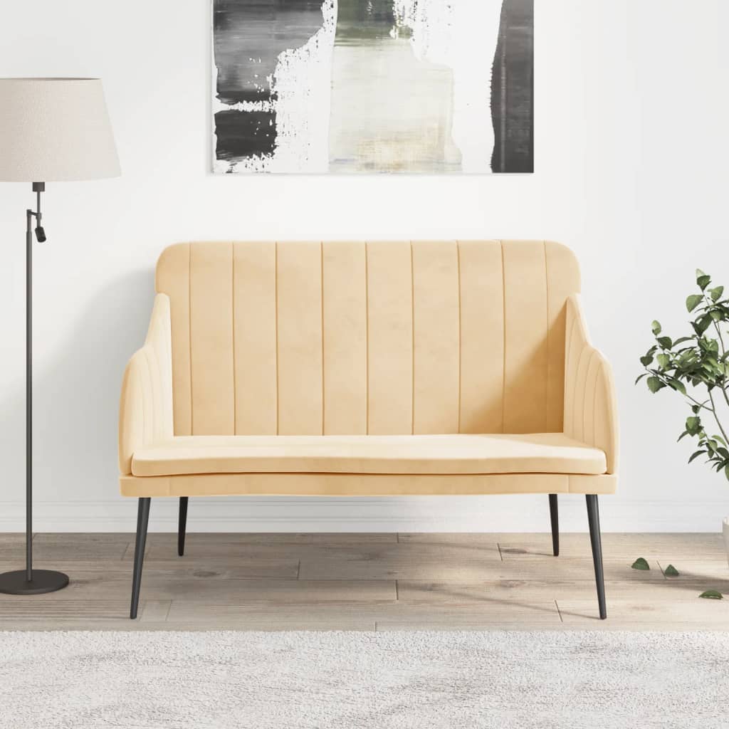 Banco De Terciopelo 110X76X80 Cm