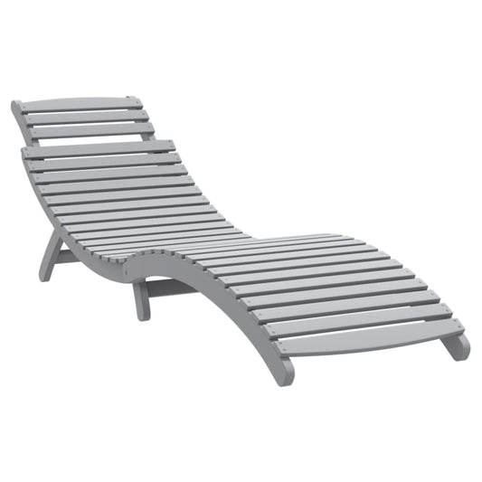 Tumbona De Madera Maciza De Acacia 184X55X64 Cm