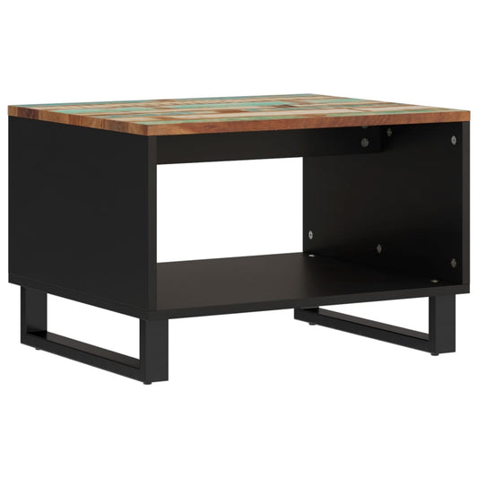 Mesa De Centro De Madera Maciza Reciclada 60X50X40 Cm